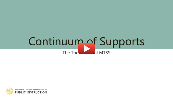 Continuum of Supports webinar YouTube thumbnail