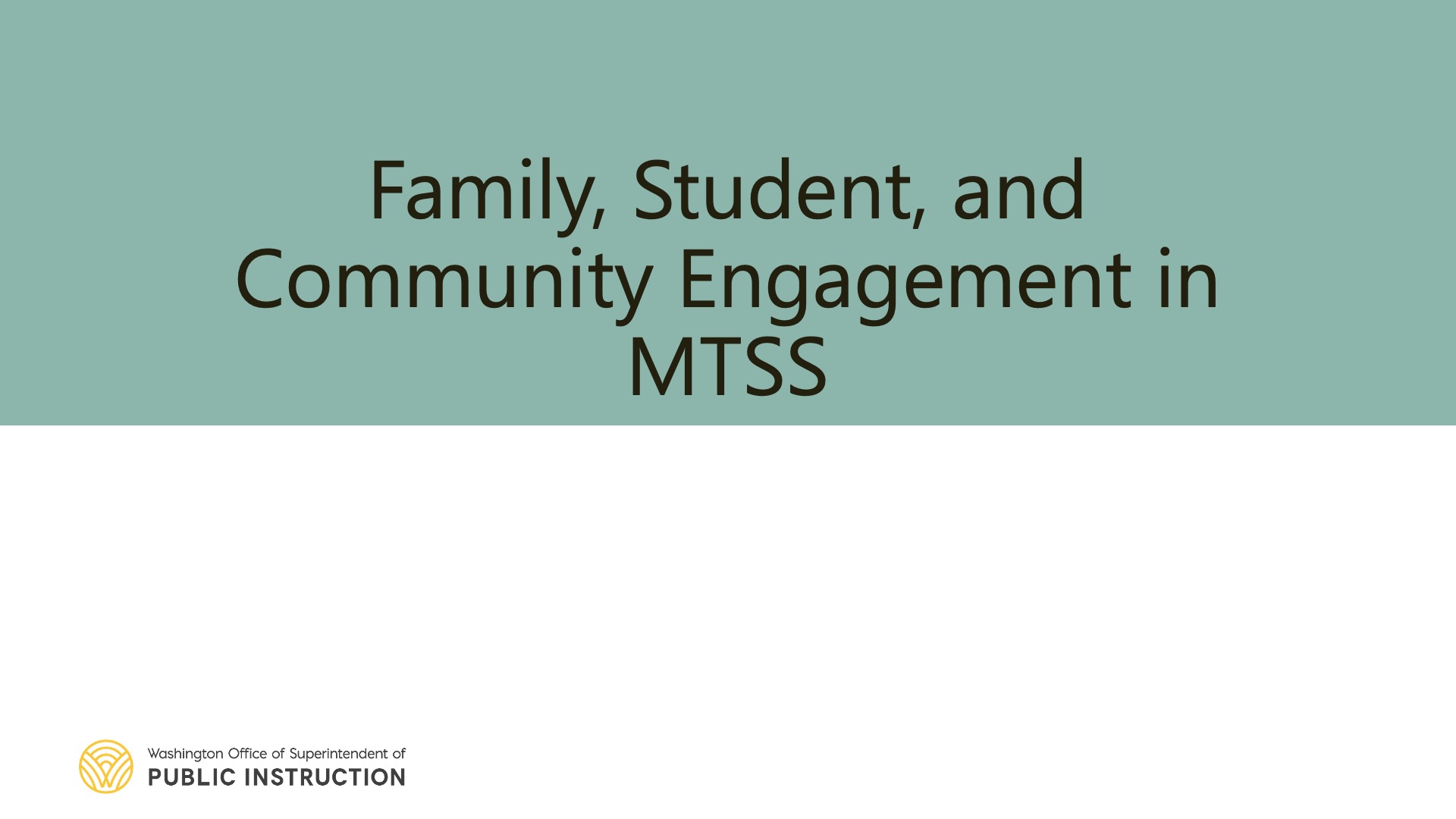 Family, Student, and Community Engagement in MTSS YouTube video thumbnail