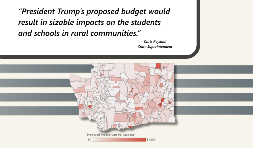 funding map over background and quote