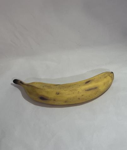 A realistic clay banana.