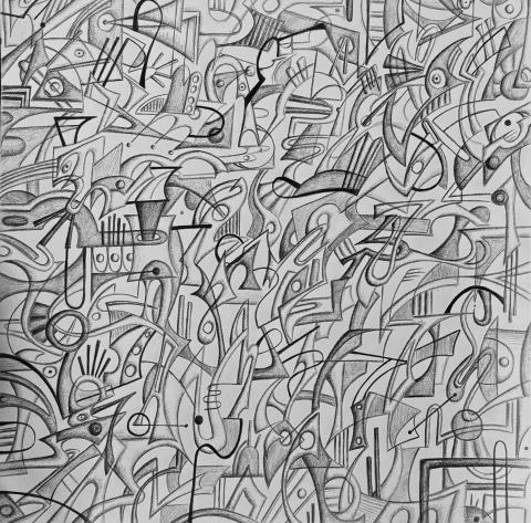 A mind consumed by itself. Each detail is a function of the brain at a time of overwhelmment.