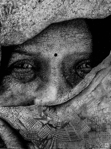 this piece is created only by dots (Pointillism/Stippling. It took well over 200 hours, and is my most detailed piece in this medium. This is part of my AP drawing portfolio, a collection built only through the exploration of pointillism.
