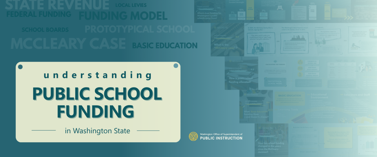 blue background and text