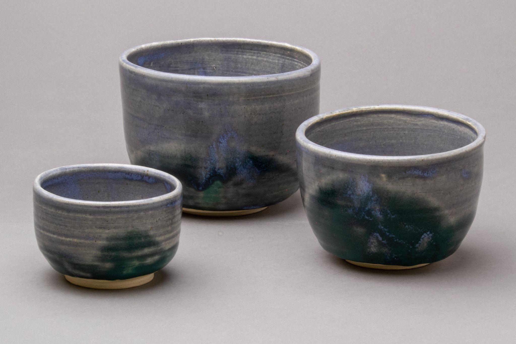 Set of Blue Nesting Bowls