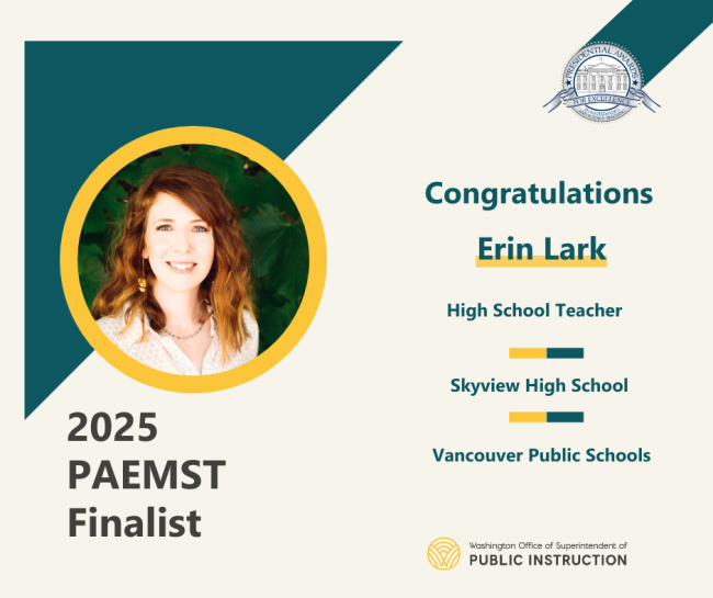 Picture of 2025 PAEMST finalist Erin Lark