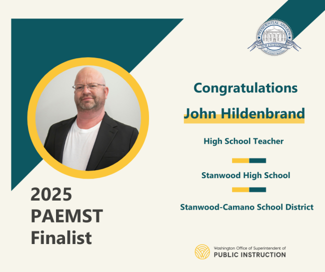 image of 2025 PAEMST finalist John Hildenbrand