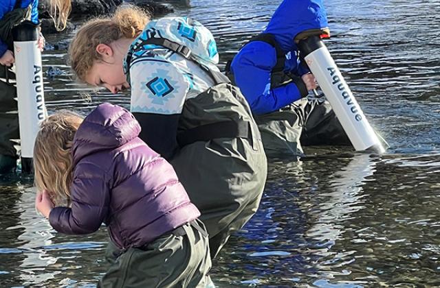 5)	Home Link students contribute to Cascade Fisheries’ community science data collection through aquatic macroinvertebrate sampling in the Wenatchee River.