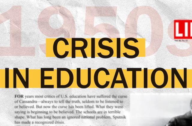 Crisis in Education graphic