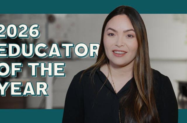 2026 Educator of the year Gabriela Whitemarsh graphic